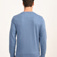 Men's Brand Logo Blue Crew Neck Sweatshirt - back View