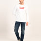 Men's Typographic Print White Slim Fit Sweatshirt - 6 View
