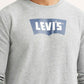 Men's Typographic Print Light Grey Slim Fit Sweatshirt - Detail View