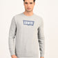 Men's Typographic Print Light Grey Slim Fit Sweatshirt - front View