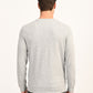 Men's Typographic Print Light Grey Slim Fit Sweatshirt - back View