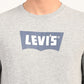 Men's Typographic Print Light Grey Slim Fit Sweatshirt - detail View