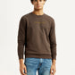 Men's Brand Logo Crew Neck Sweatshirt - Styleshot View