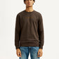 Men's Brand Logo Crew Neck Sweatshirt - Front View