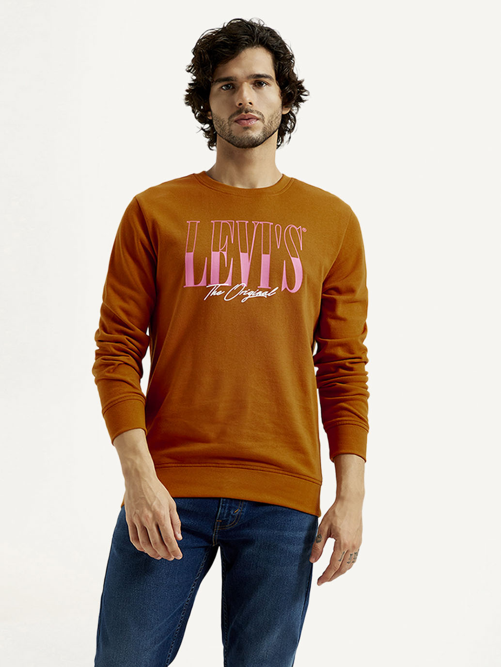 Men's Printed Round Neck Sweatshirt
