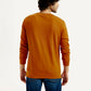 Men's Printed Round Neck Sweatshirt - Back View