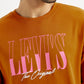 Men's Printed Round Neck Sweatshirt - Detail View
