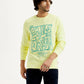 Men's Printed Round Neck Sweatshirt - Front View