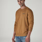 Men's Graphic Print Slim Fit Sweatshirt - Side View