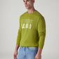 Men's Logo Printed Slim Fit Sweatshirt - Side View