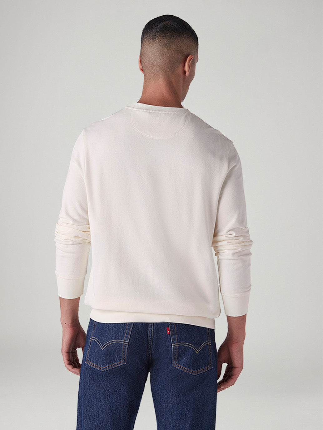 Men's Graphic Print Slim Fit Sweatshirt - Back View