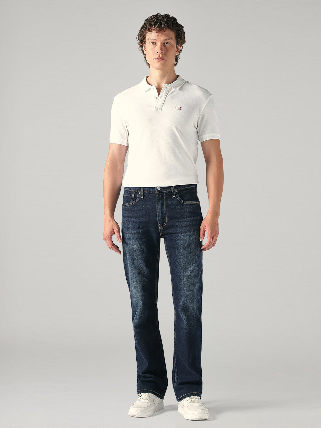 Men's 527 Dark Blue Bootcut Fit Mid Rise Jeans - 58782c4b-d24a-4b29-980d-692296626d8a View