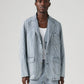Men's Blue Striped Blazer - 5ddce0a4648623f691c5d3506c80ba1d View