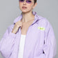 Women's Solid Purple Hooded Jacket - 609cad6b-1505-47e9-b04c-abd9170e4b8d1694427698927-Levis-Women-Jackets-4261694427698347-1 View