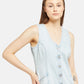 Women's Solid Light Blue Mini Dress - 3a5b6763-1bb8-4cf1-81eb-1e7a1921fafb View