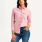 Women's Solid Spread Collar Shirt - 616bf6c46b0b6634deb38871ff422077 View
