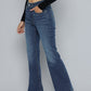 Women's 726 Blue Flared Fit High Rise Jeans - 62e32d70-e46d-4889-8c34-bfed9993aa8e1737449994678-Womens-High-Rise-726-Flared-Fit-Blue-Jeans-7281737449994092-2 View