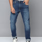 Men's 512 Blue Slim Tapered Fit Mid Rise Jeans - 652d1699-672e-4819-87ac-3ee9384352cd1699358654368-Levis-Men-Blue-512-Slim-Fit-Heavy-Fade-Stretchable-Jeans-733-1 View