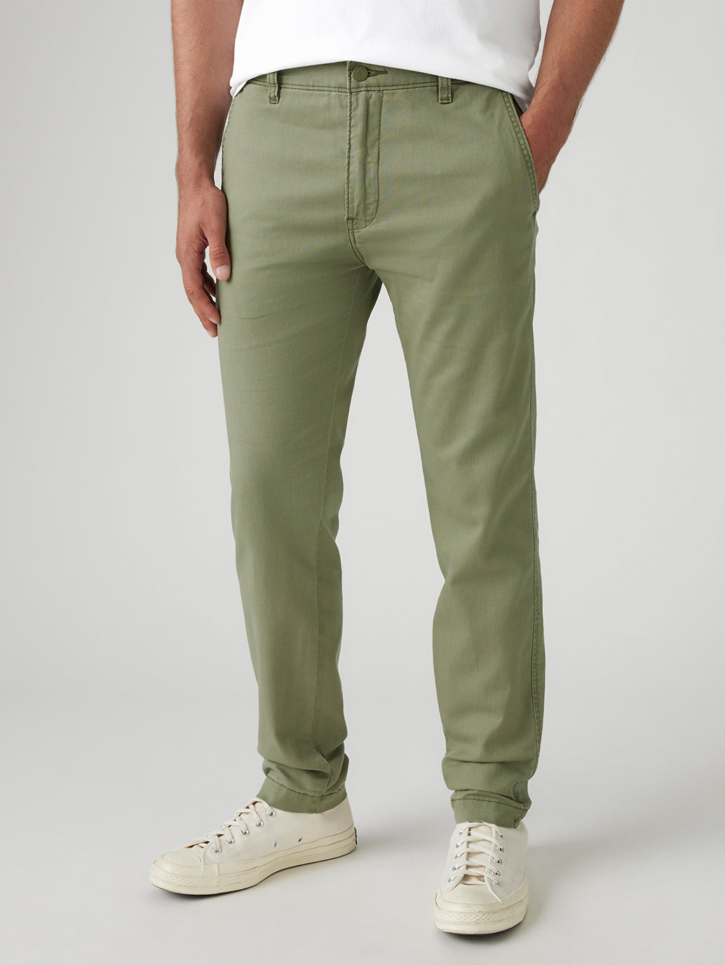 Men's Green Regular Fit Chinos - 653dac7cf2318cd4f4ec1e0b04128209 View