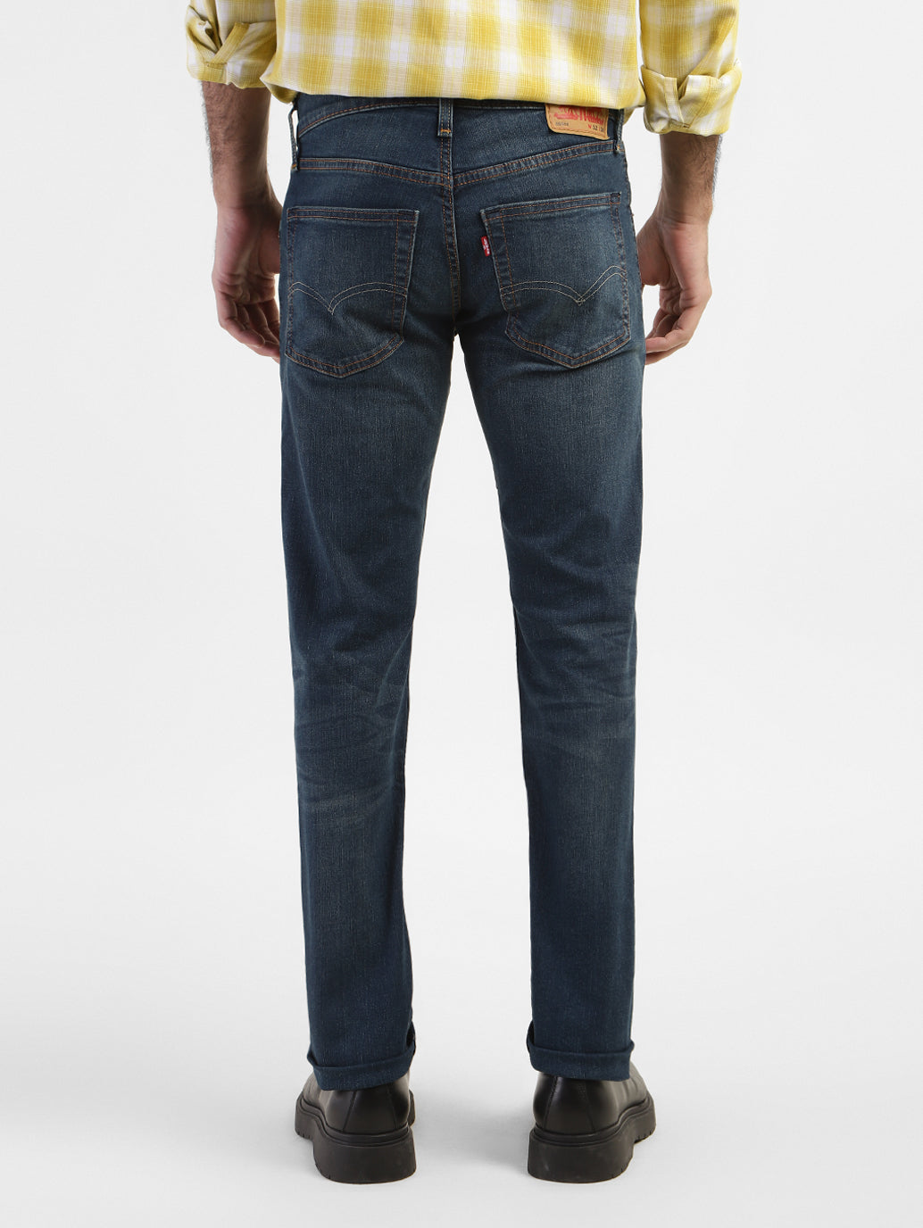 Men's 65504 Blue Skinny Fit Mid Rise Jeans - e5aff5fc-a6f9-437c-b4a7-28fe311d6a9b View