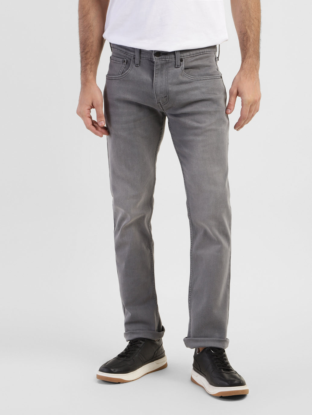 Men's 65504 Grey Skinny Fit Mid Rise Jeans - e29a751c-13e6-458b-8c77-a4828a4d3652 View