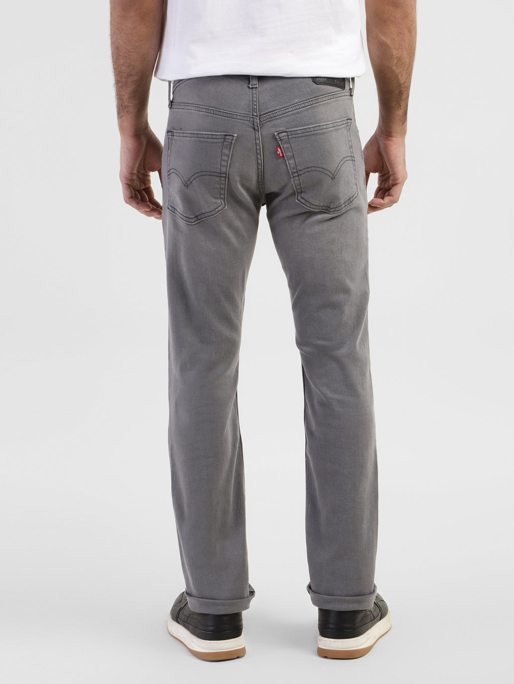 Men's 65504 Grey Skinny Fit Mid Rise Jeans - 57fcbcb0-283d-46e3-918d-c29f6fc9d695 View