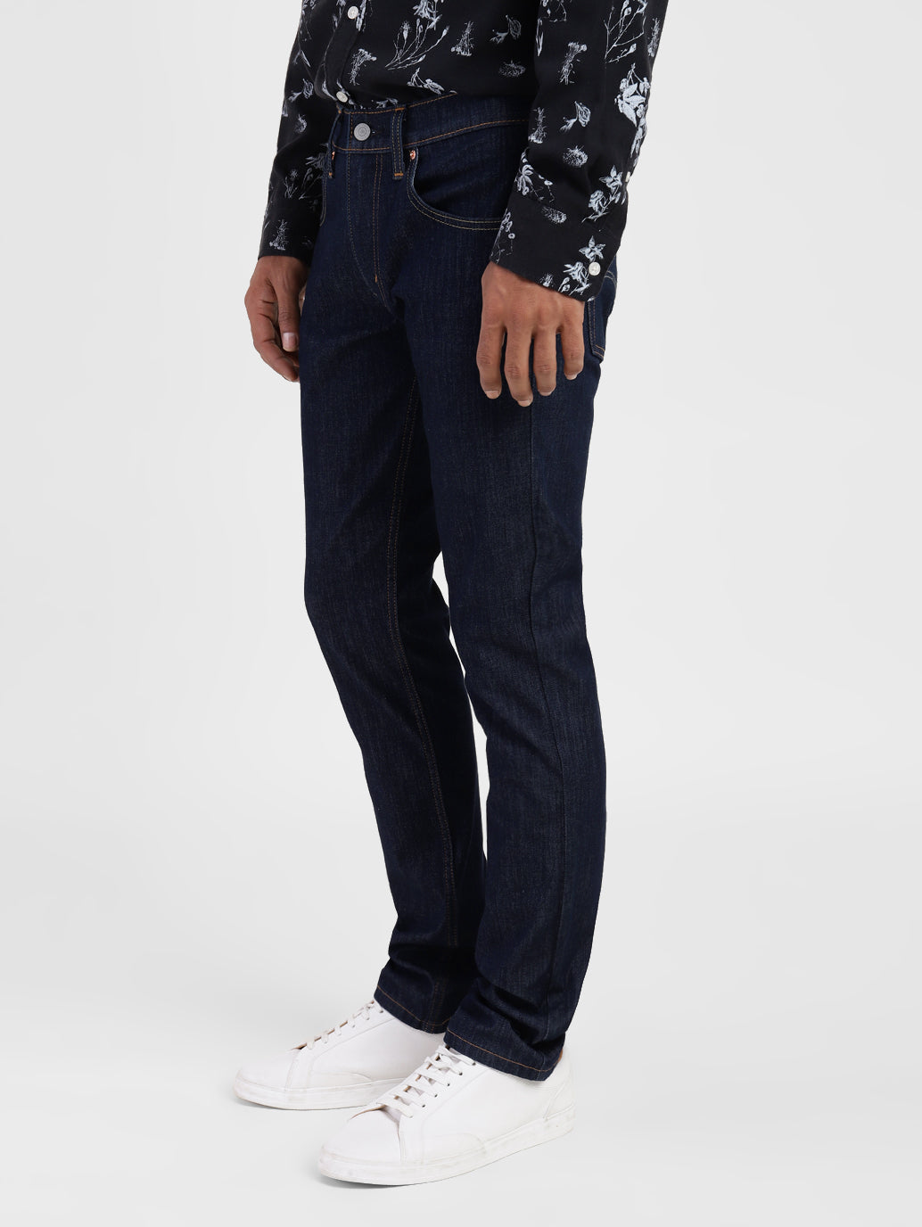Men's 65504 Blue Skinny Fit Mid Rise Jeans - 6bb1d17f-3163-4d13-aba2-27e2c746137d View