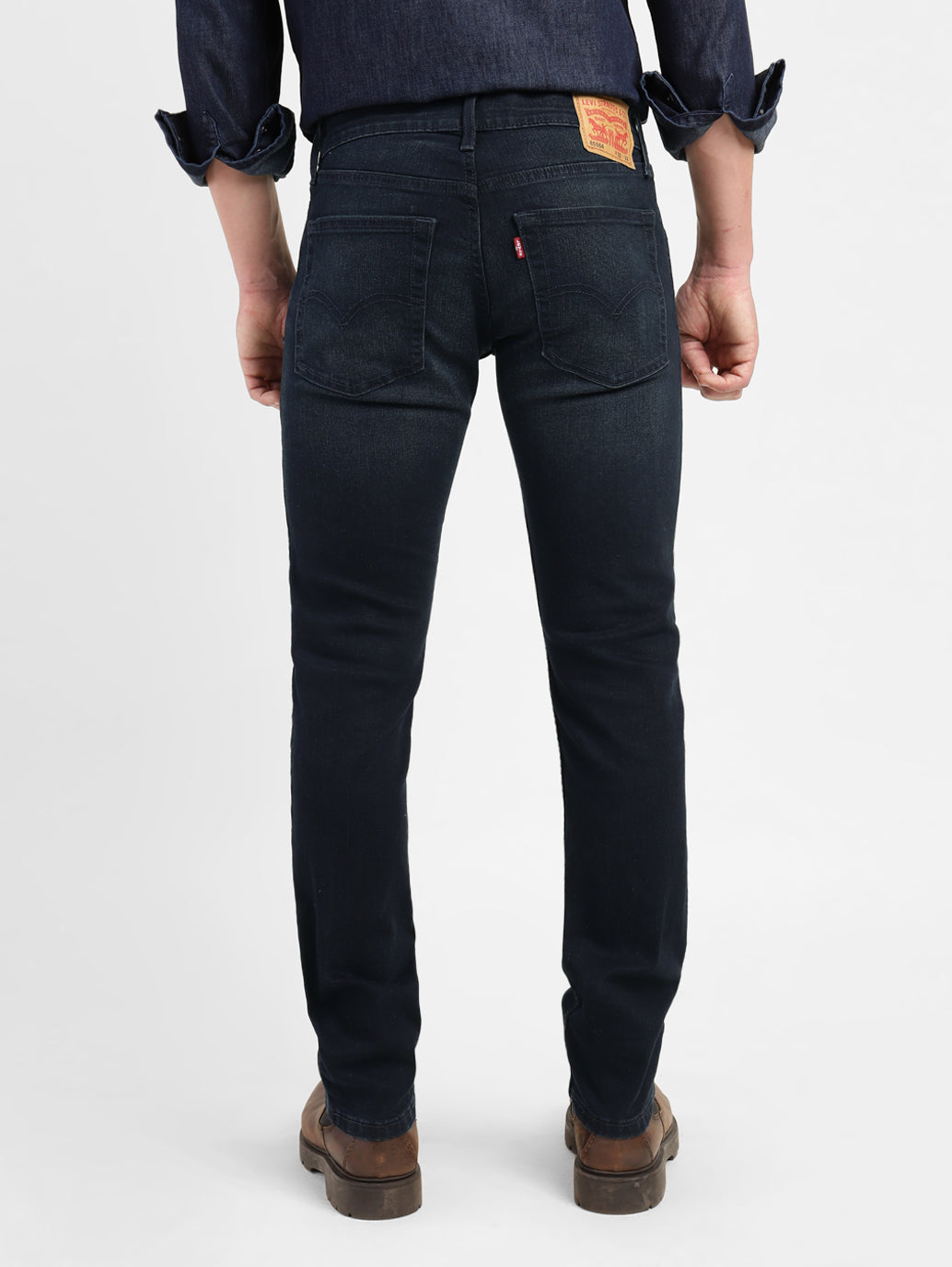 Men's 65504 Blue Skinny Fit Mid Rise Jeans - 3804122e-d149-40c9-ba7f-21e37d16272b View