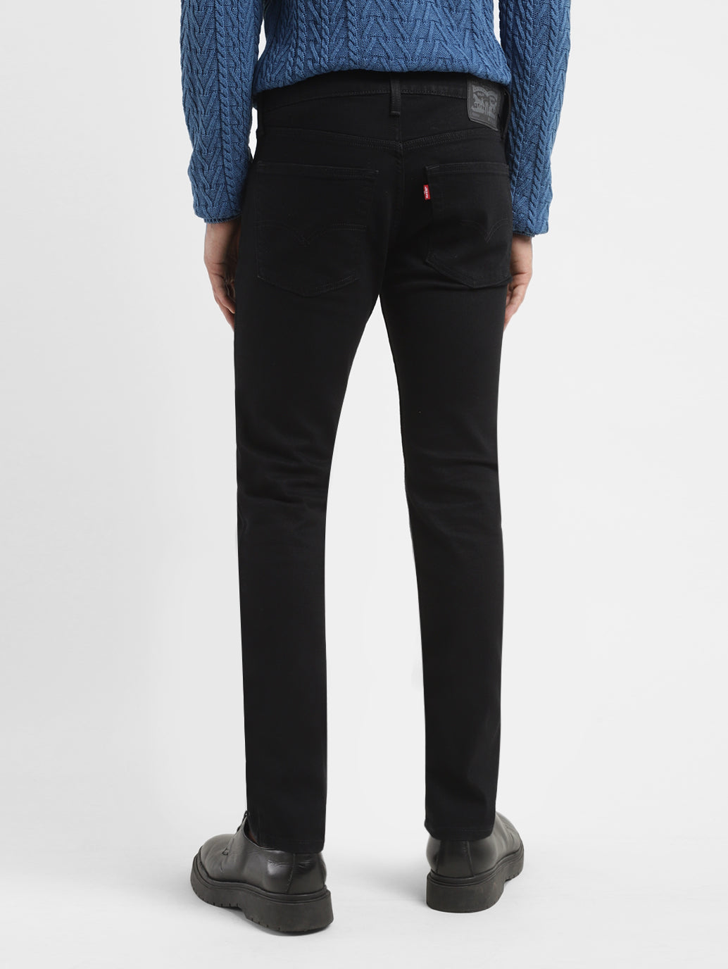 Men's 65504 Black Skinny Fit Mid Rise Jeans - 1ea860a6-02d6-48ad-a7ba-605ac1e2f7a2 View
