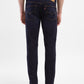 Men's 65504 Blue Skinny Fit Mid Rise Jeans - Back View