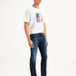 Men's 65504 Blue Skinny Fit Mid Rise Jeans - Side View