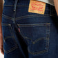 Men's 65504 Dark Blue Skinny Fit Mid Rise Jeans - Detail View