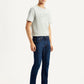 Men's 65504 Dark Blue Skinny Fit Mid Rise Jeans - Side View