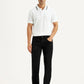 Men's 65504 Black Skinny Fit Mid Rise Jeans - Front View