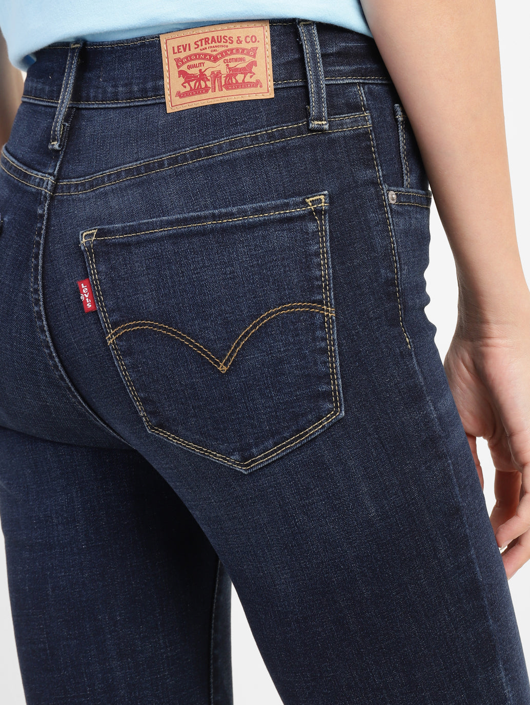 Women's 724 Indigo Straight Fit High Rise Jeans - feb66d54-2fc8-4c1d-897f-b68beb69d109 View
