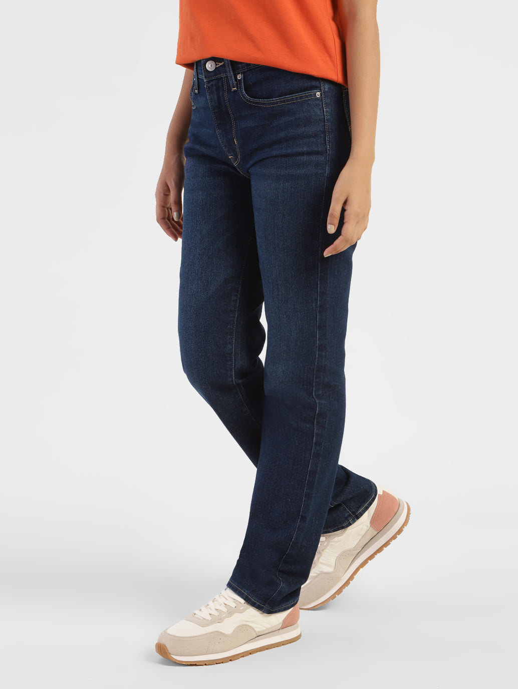 Women's 724 Indigo Straight Fit High Rise Jeans - a5059095-d660-4d52-aead-05bfb4734898 View