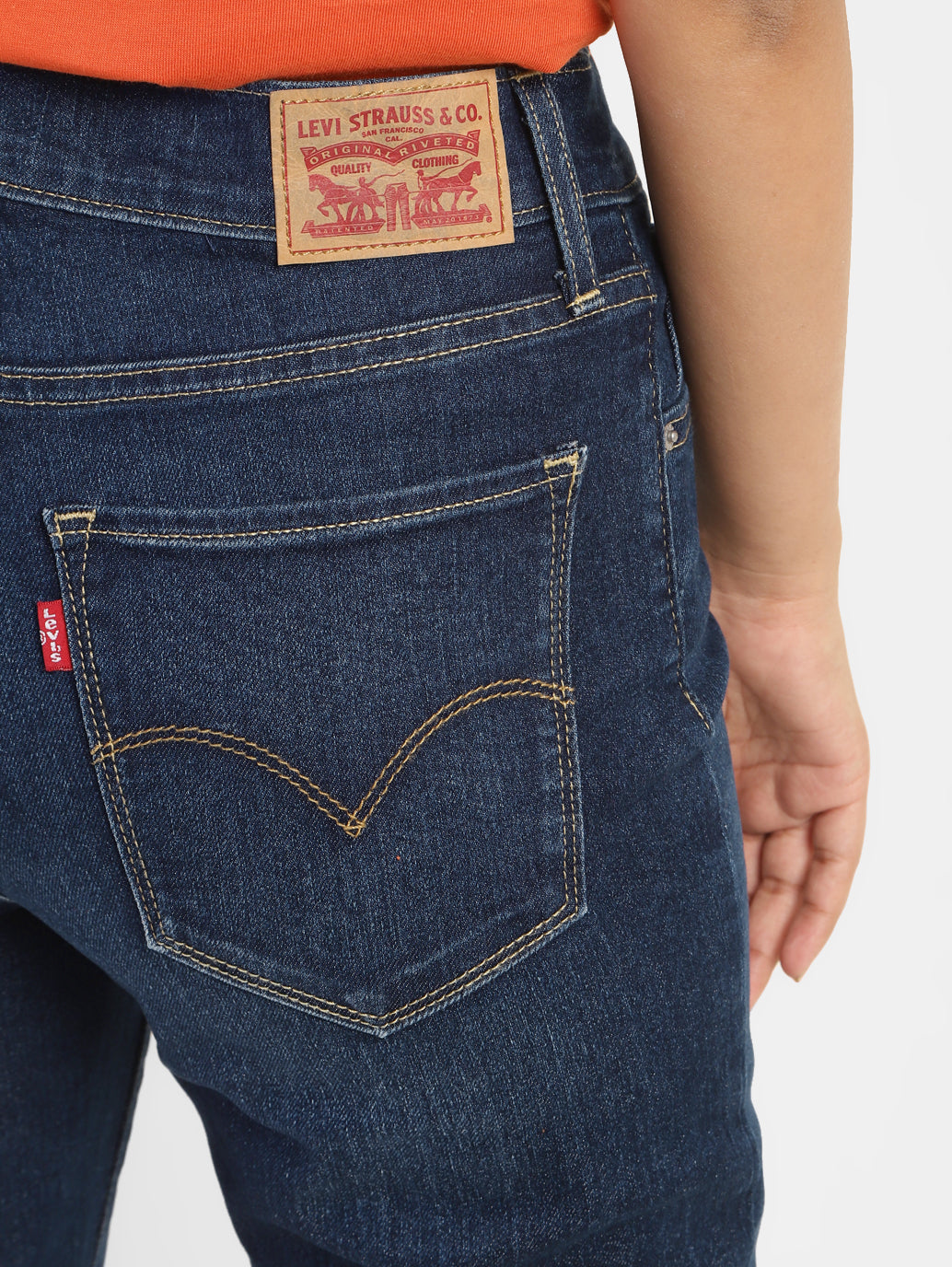 Women's 724 Indigo Straight Fit High Rise Jeans - 0184d3c3-e265-4d43-883d-94de3795ffa6 View