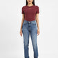 Women's 724 Blue Straight Fit High Rise Jeans - bfe1a8e6-5f32-41ae-80ae-2f7089c435dc View