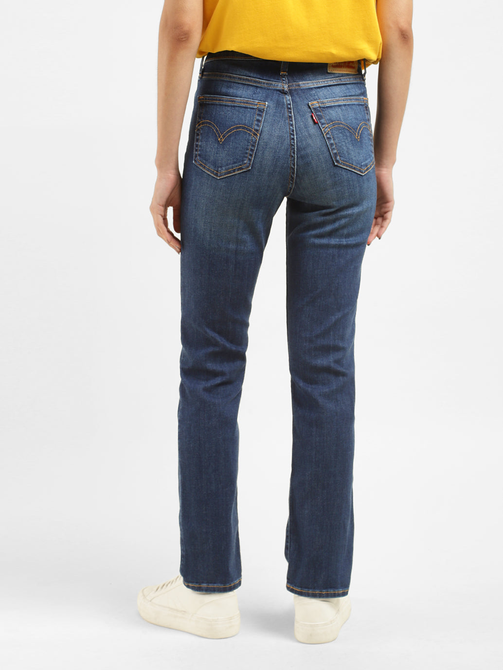 Women's 724 Blue Straight Fit High Rise Jeans - a8128ae4-cfde-4d04-bdba-b8460c528dac View