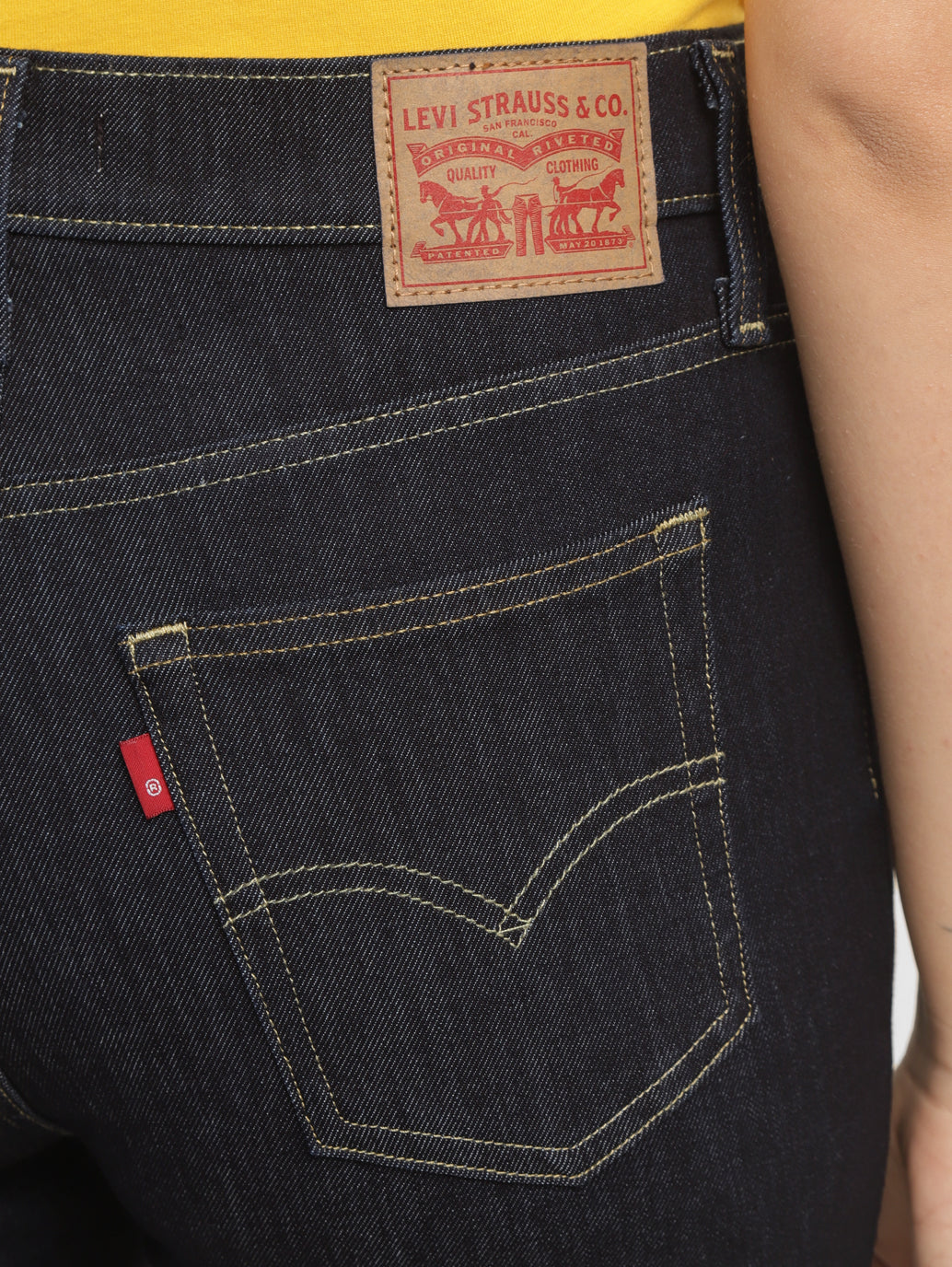 Women's 724 Blue Straight Fit High Rise Jeans - 760c0c69-3651-486a-b359-9282173e3a46 View