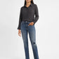 Women's 724 Blue Straight Fit High Rise Jeans - 8ae17b6b-072b-40c3-8f57-35c6cde84145 View