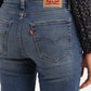 Women's 724 Blue Straight Fit High Rise Jeans - 679f2e9e-f6d2-4c09-899f-9e74aeb9dd2b View