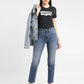 Women's 724 Blue Straight Fit High Rise Jeans - 6de32ed5-c1ff-4ce0-aa36-4e83d9112a0e View