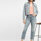 Women's 724 Blue Straight Fit High Rise Jeans - StyleShot View