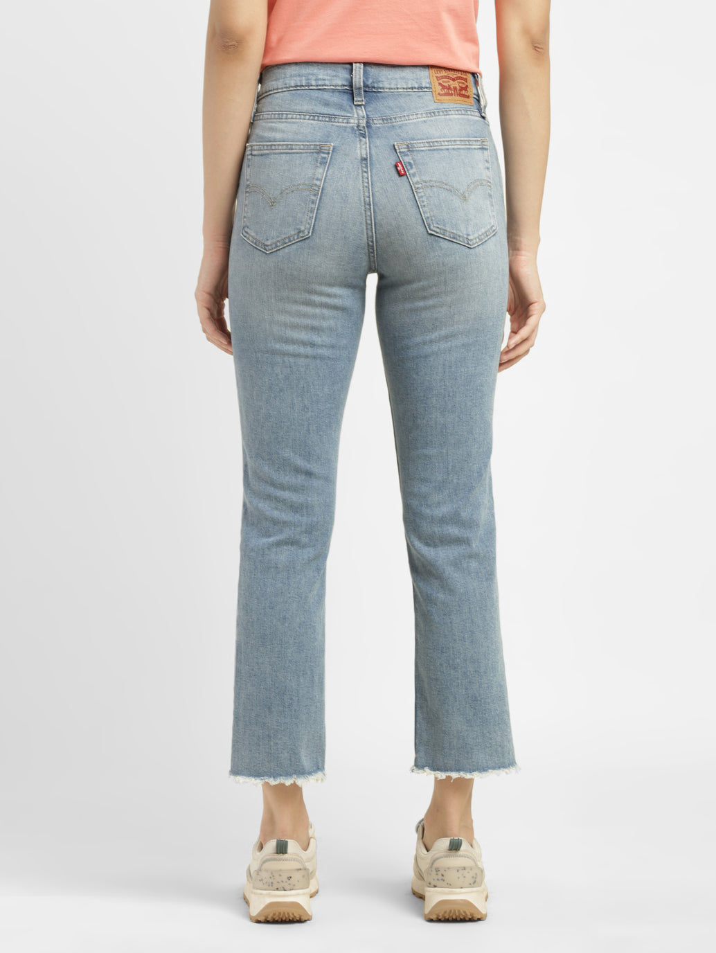 Women's 724 Blue Straight Fit High Rise Jeans - 8df7fbd4-9f10-4b34-a24b-85ba9e159c00 View