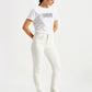 Women's 724 White Straight Fit High Rise Jeans - Side View