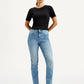 Women's 724 Blue Straight Fit High Rise Jeans - Front View