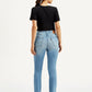 Women's 724 Blue Straight Fit High Rise Jeans - Back View