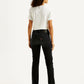 Women's 724 Black Slim Straight Fit High Rise Jeans - Back View