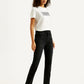 Women's 724 Black Slim Straight Fit High Rise Jeans - Side View